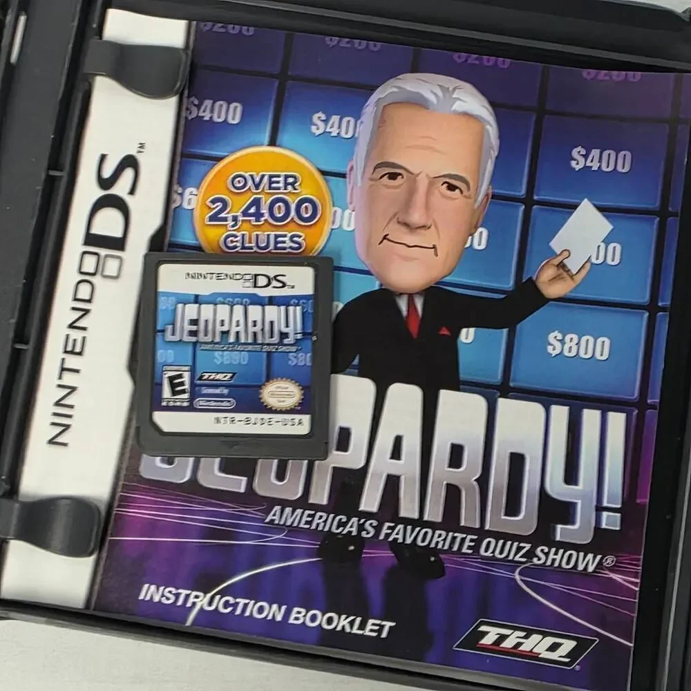Jeopardy! Nintendo DS Game THQ 2010 Complete Alex Trebek